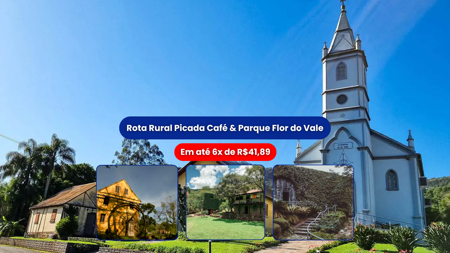 Rota Rural Picada Café & Parque Flor do Vale Canela RS 29/08