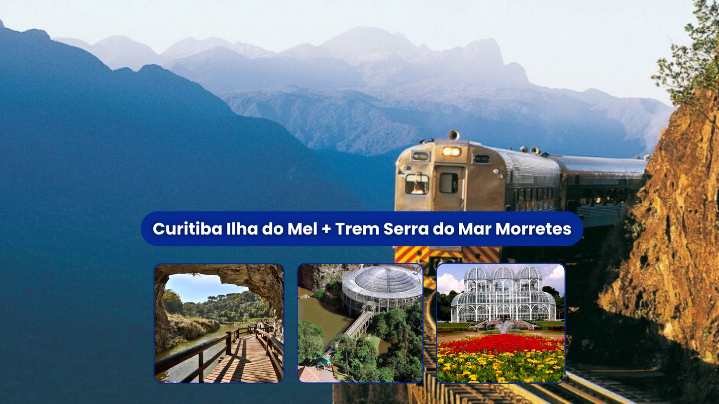 Curitiba Ilha do Mel + Trem Serra do Mar Morretes 19 a 22/11